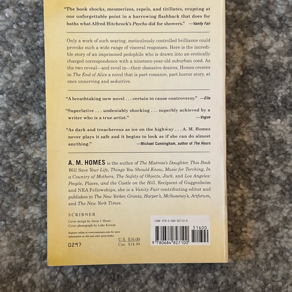 'The End of Alice' Novel - Picture 2 of 2